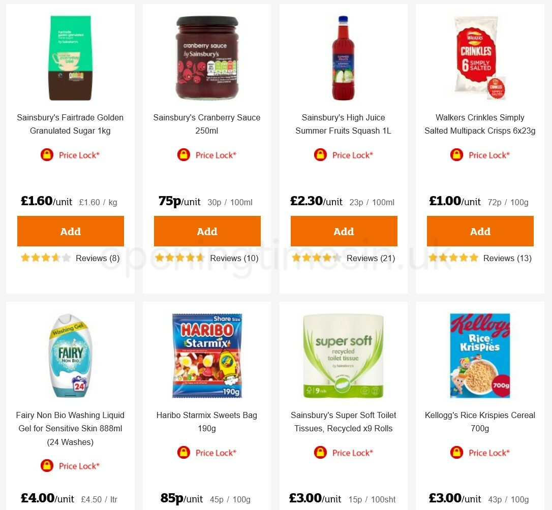 Sainsbury's Offers from 21 January