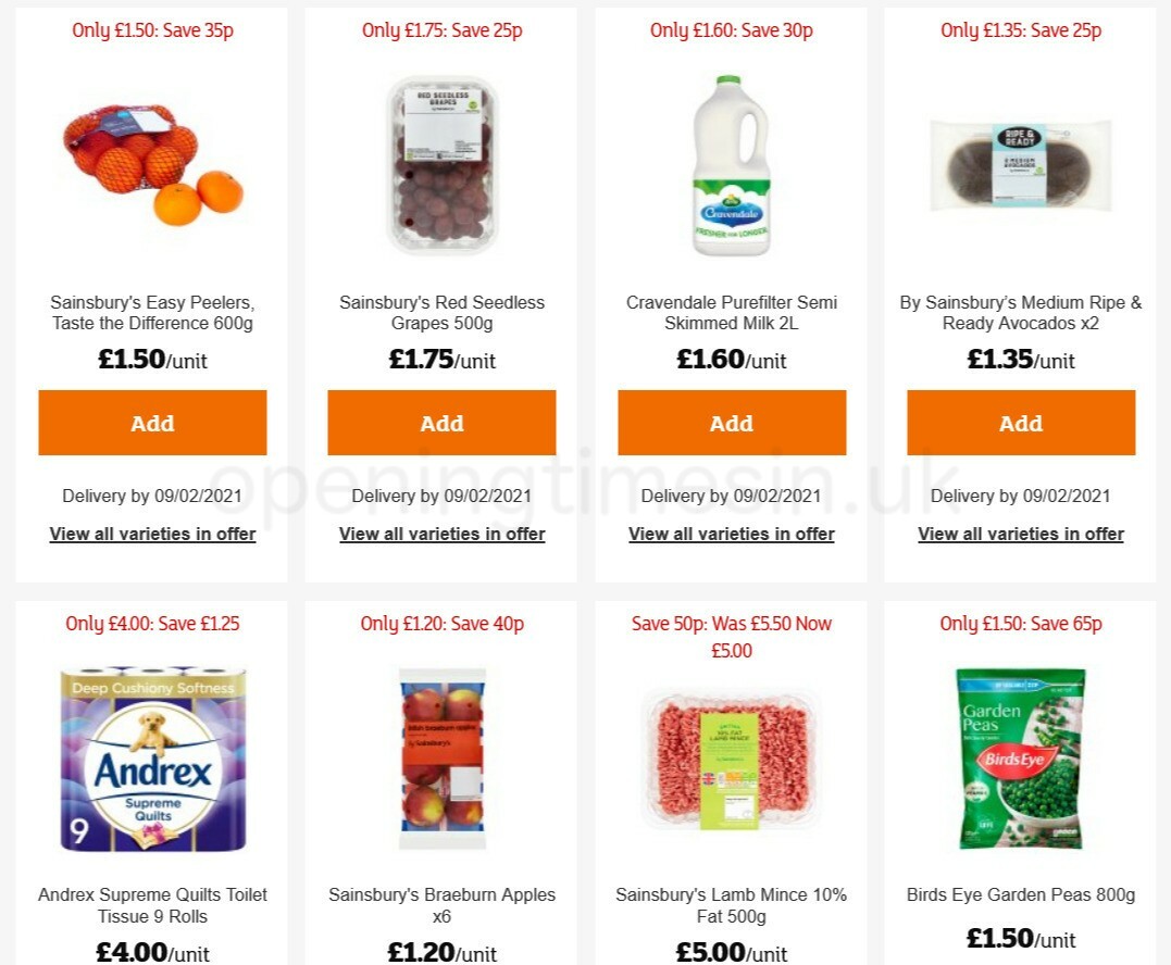 Sainsbury's Offers from 5 February