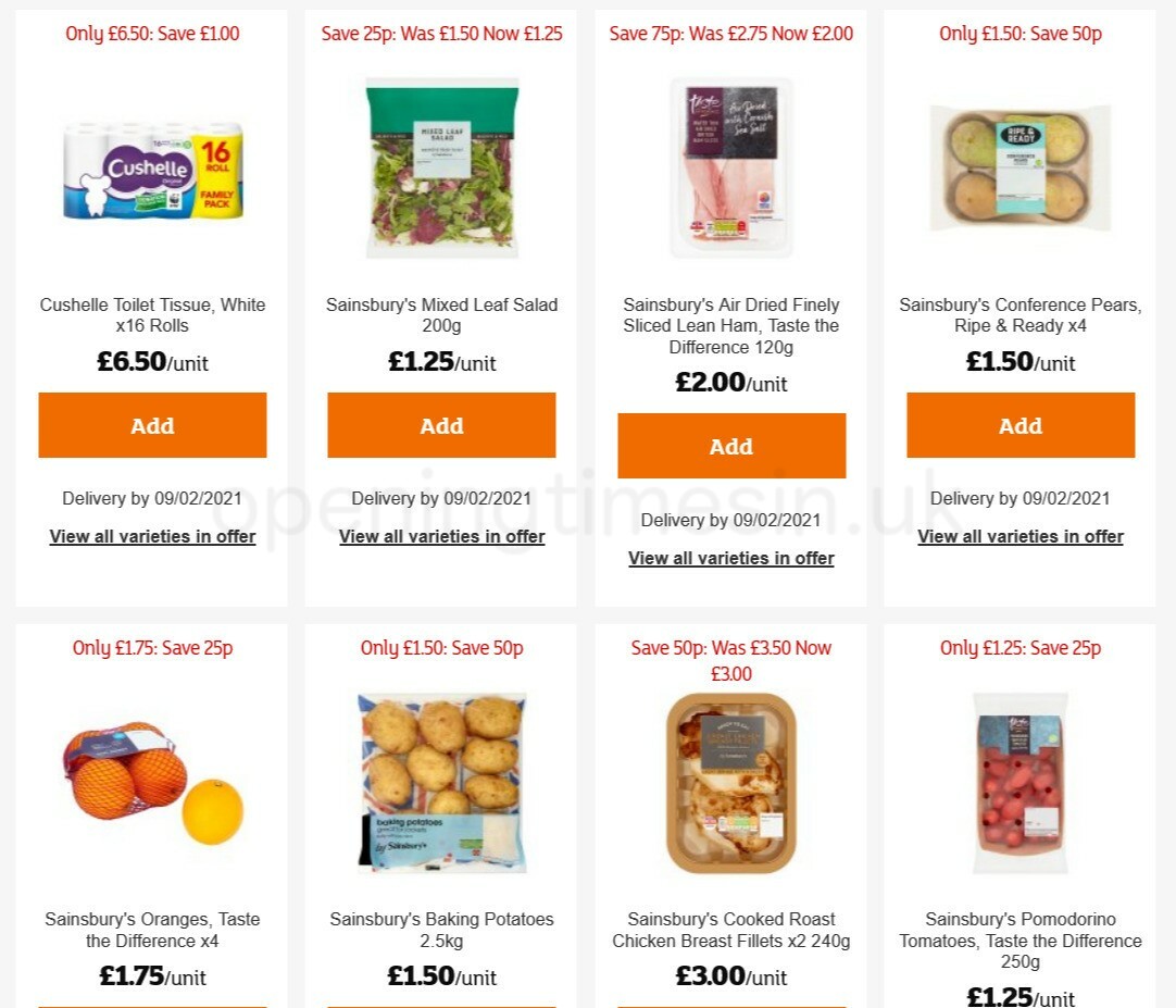 Sainsbury's Offers from 5 February