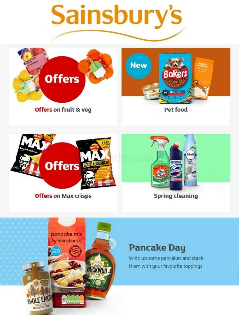 Sainsbury's Offers from 12 February