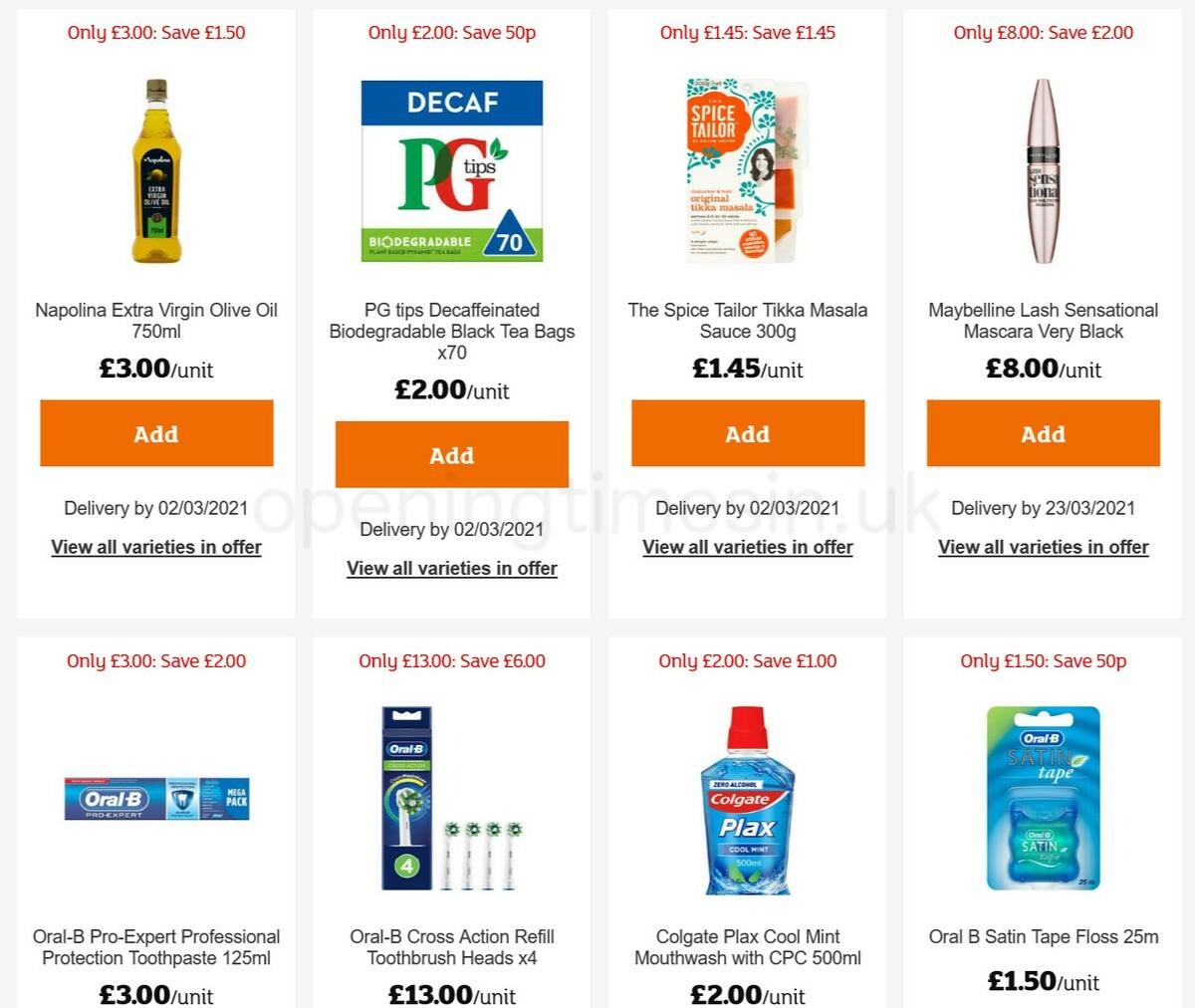 Sainsbury's Offers from 19 February