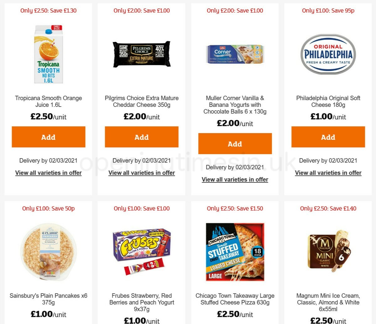 Sainsbury's Offers from 26 February