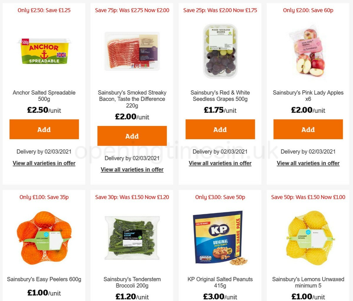 Sainsbury's Offers from 26 February