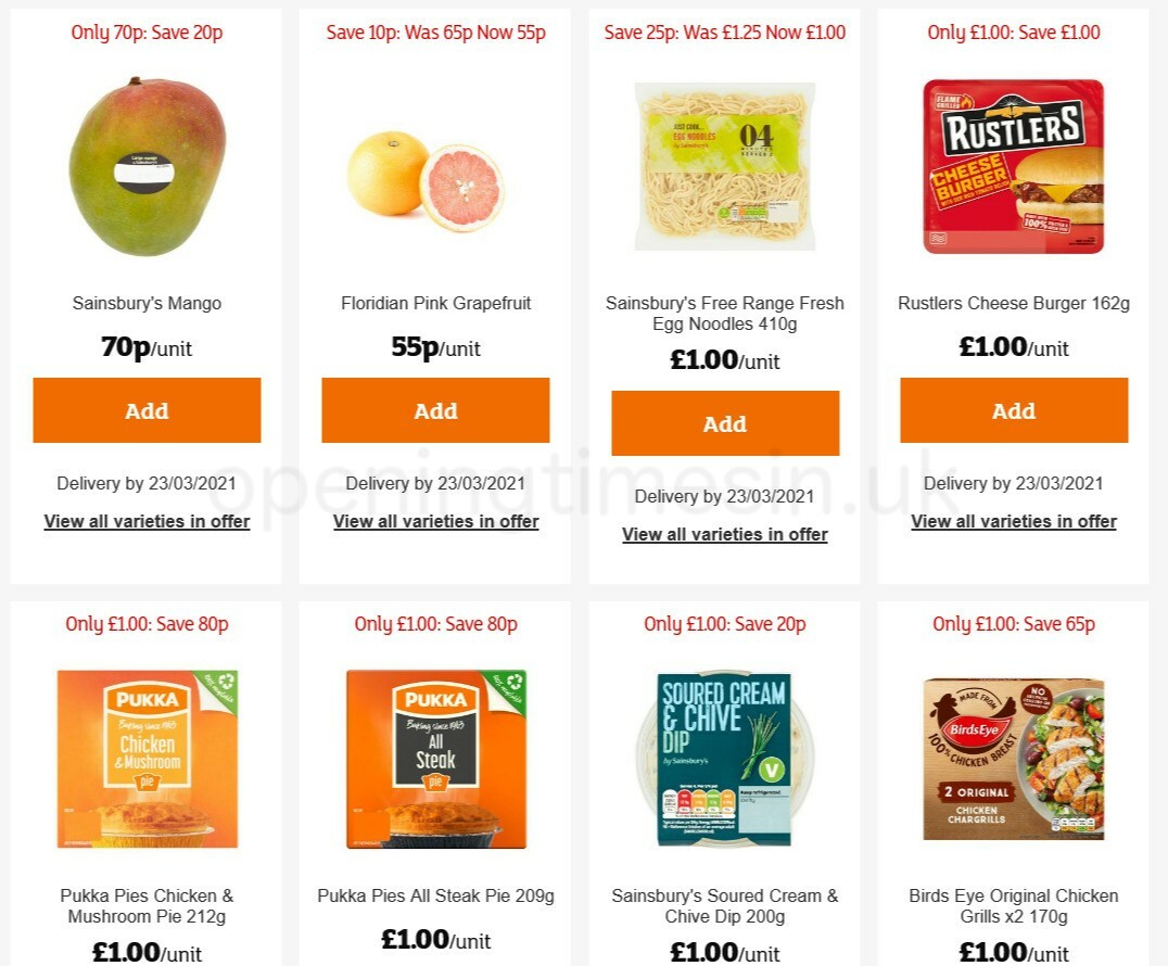 Sainsbury's Offers from 4 March