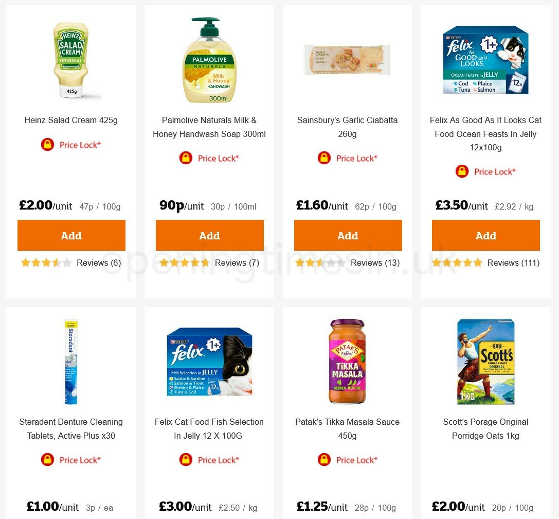 Sainsbury's Offers from 11 March