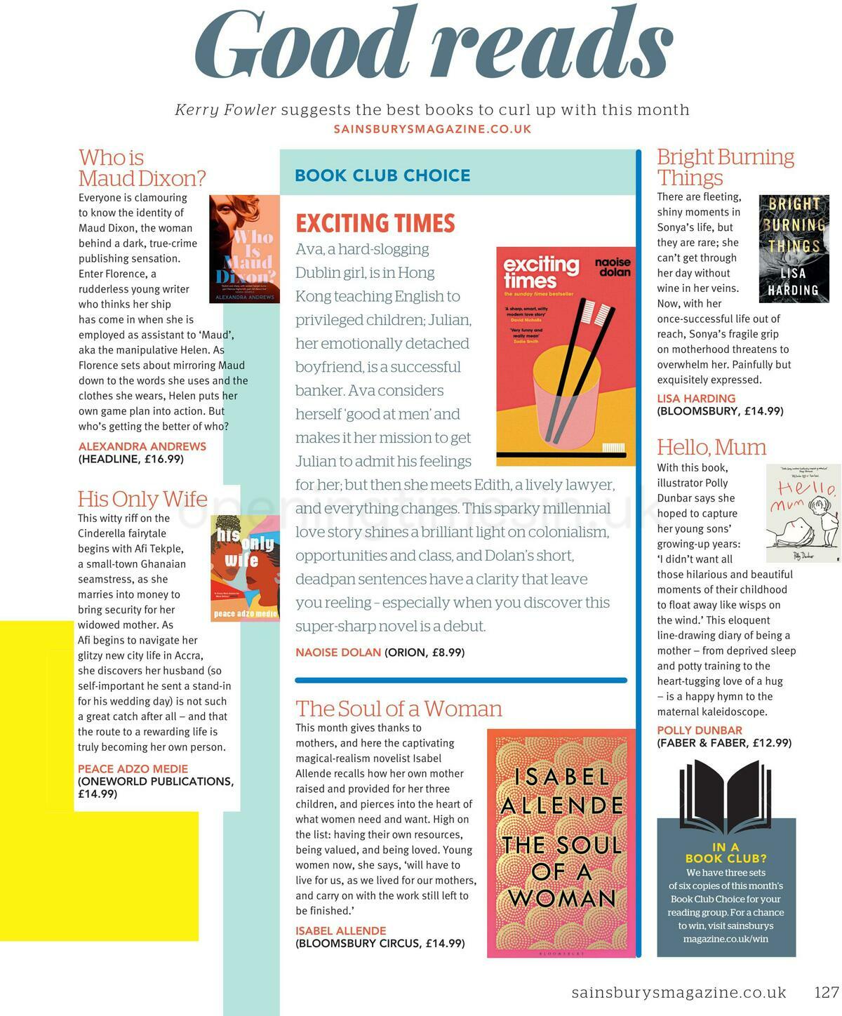 Sainsbury's Magazine March Offers from 1 March