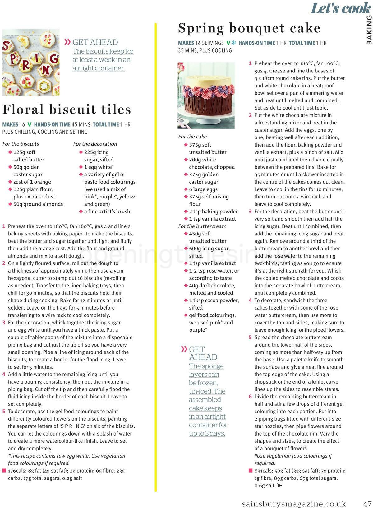 Sainsbury's Magazine March Offers from 1 March