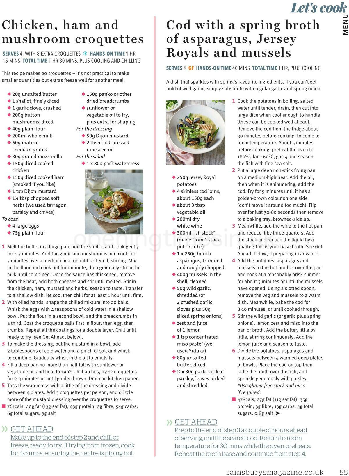 Sainsbury's Magazine March Offers from 1 March