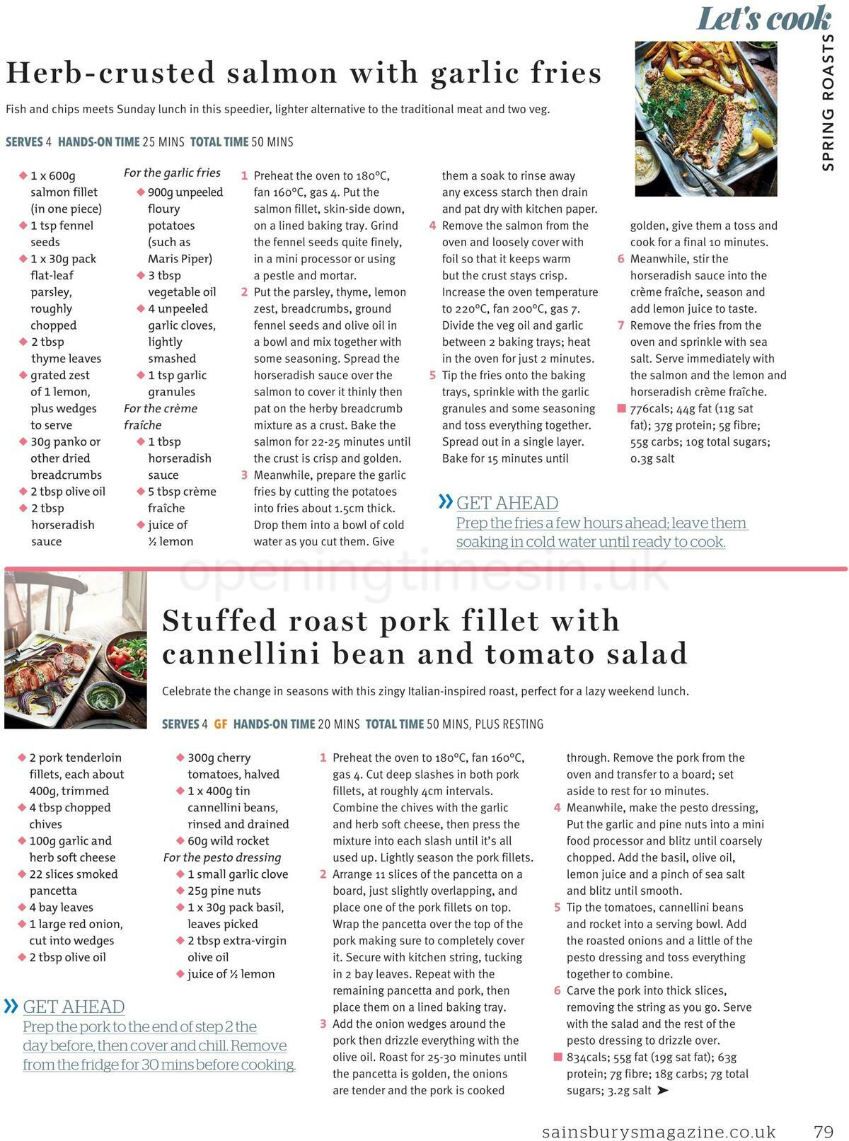 Sainsbury's Magazine March Offers from 1 March