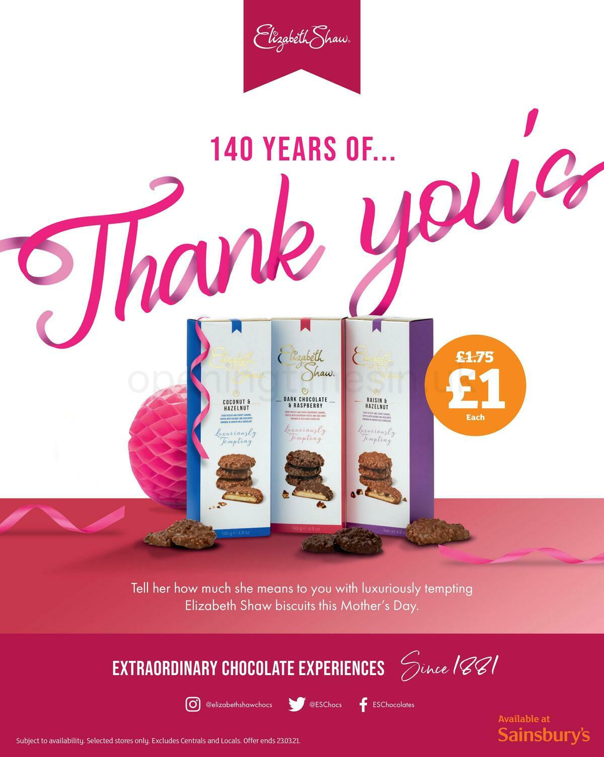 Sainsbury's Magazine March Offers from 1 March