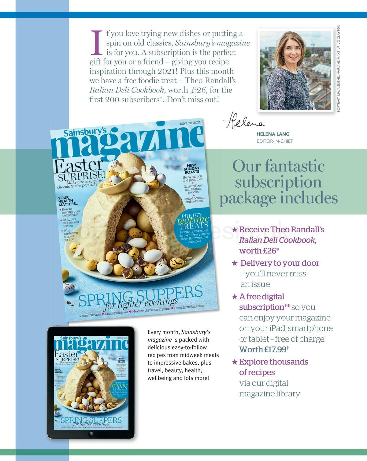 Sainsbury's Magazine March Offers from 1 March