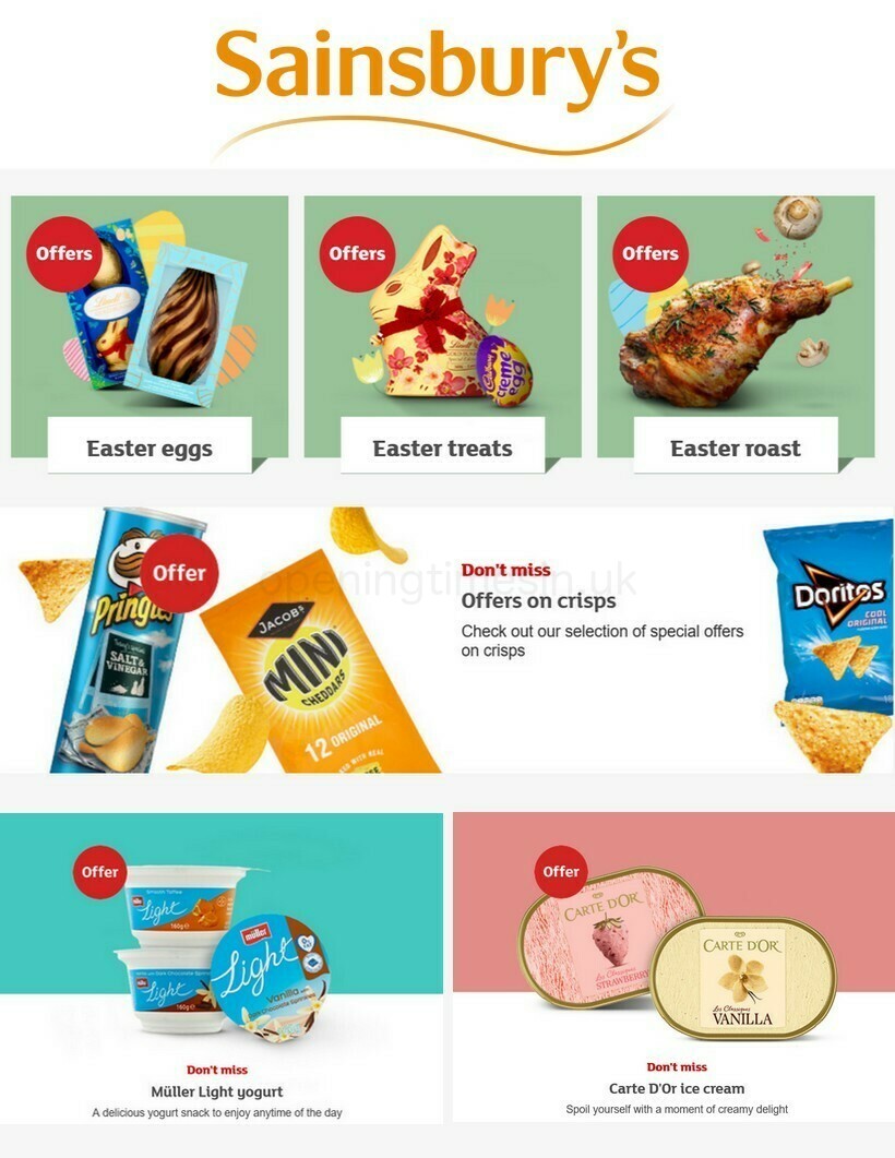 Sainsbury's Offers from 25 March