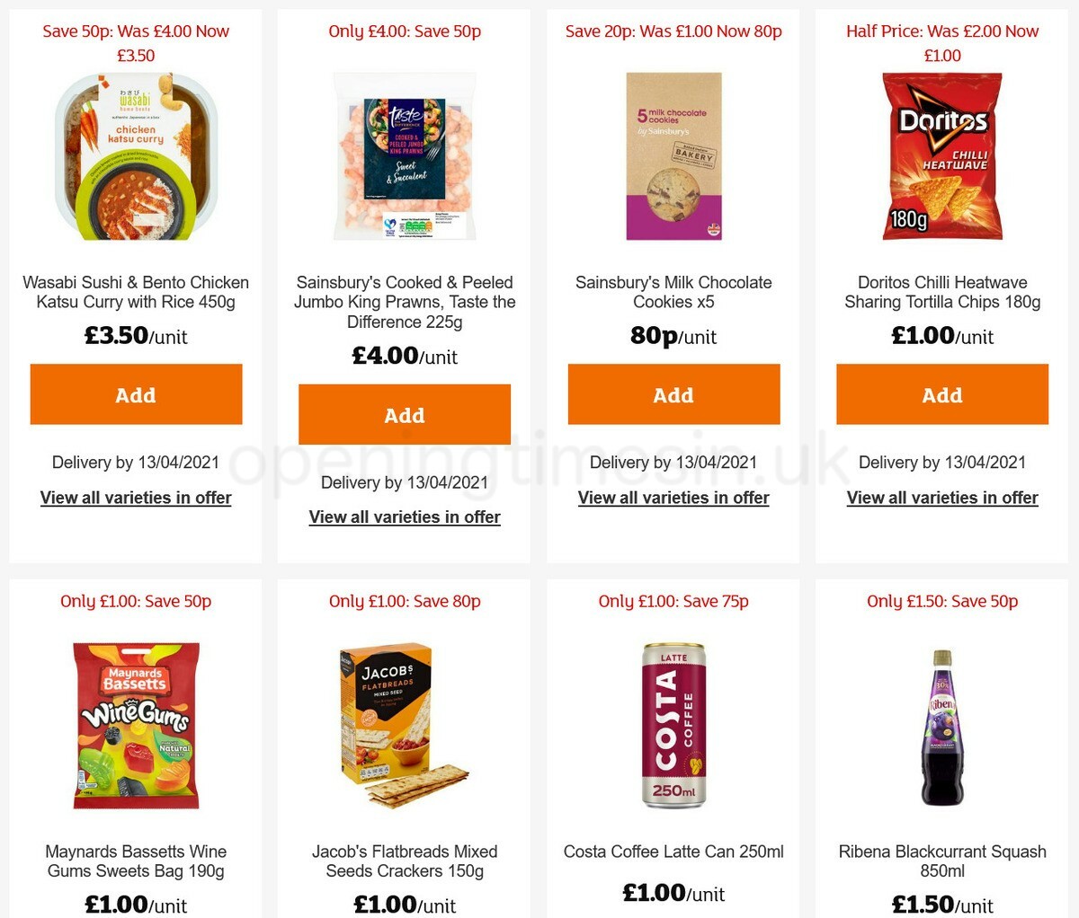 Sainsbury's Offers from 25 March