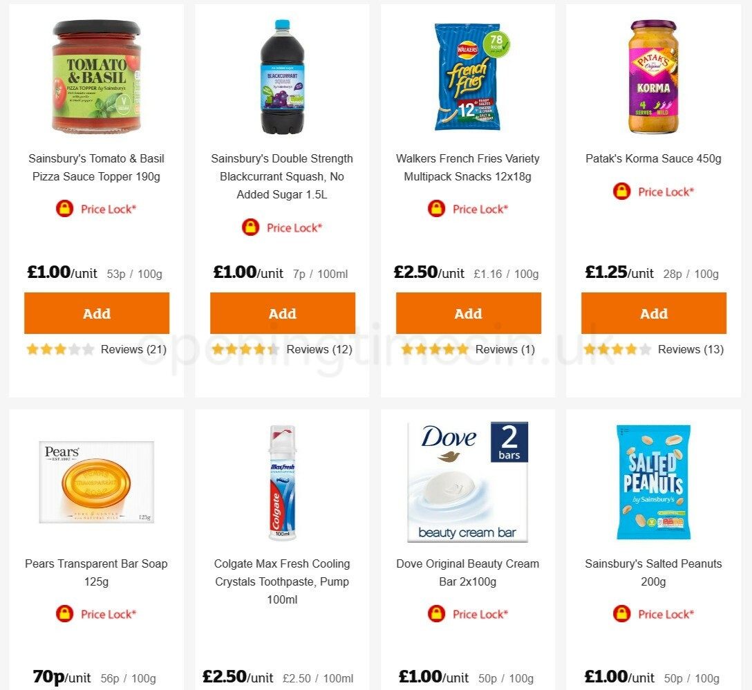 Sainsbury's Offers from 9 April