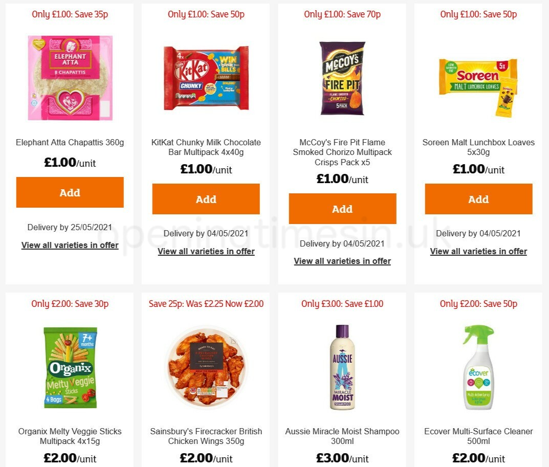 Sainsbury's Offers from 15 April