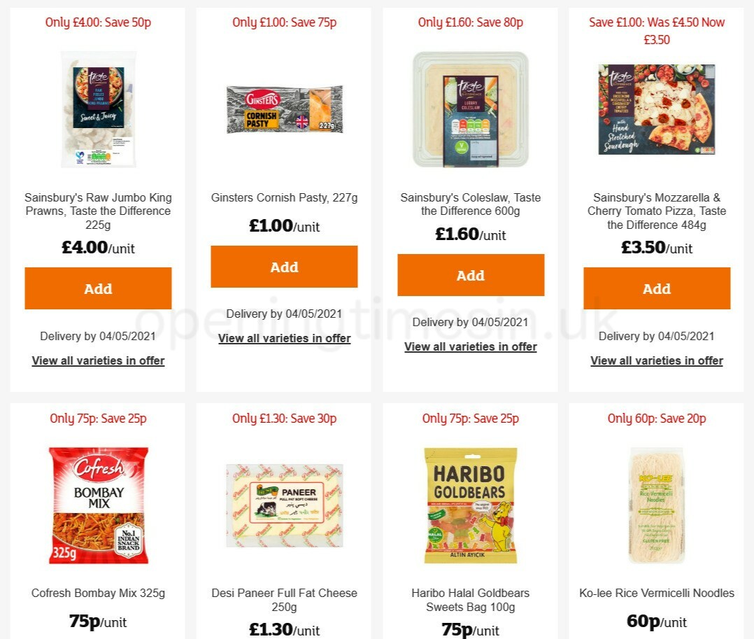 Sainsbury's Offers from 15 April