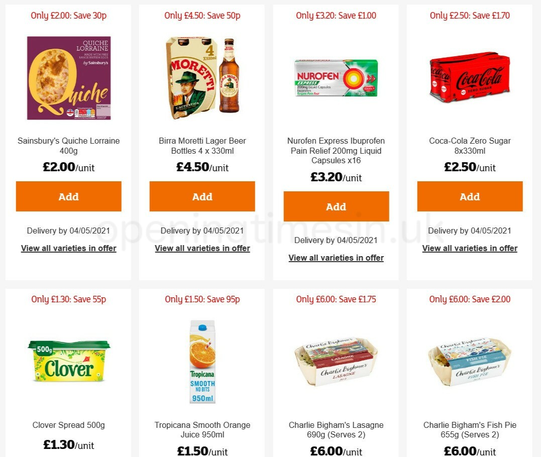 Sainsbury's Offers from 15 April