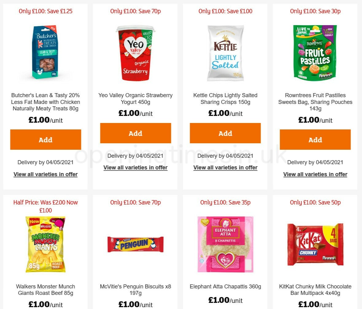 Sainsbury's Offers from 30 April