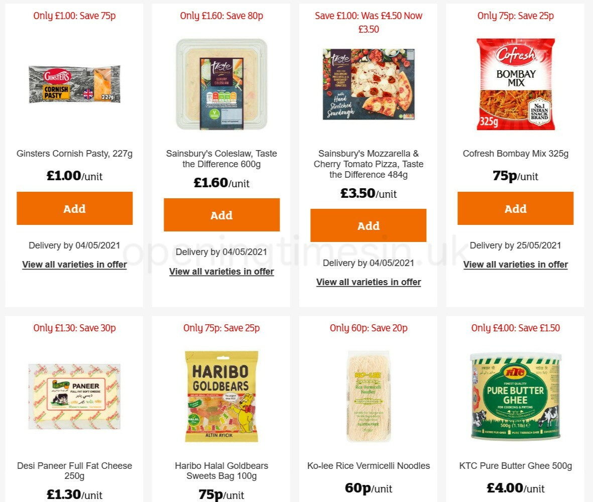 Sainsbury's Offers from 30 April
