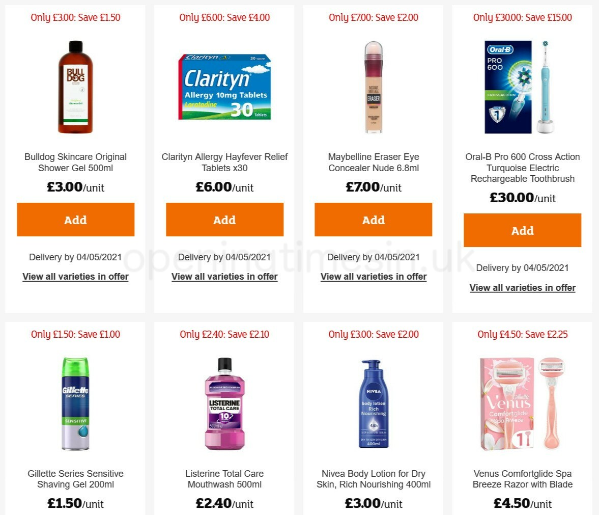 Sainsbury's Offers from 30 April