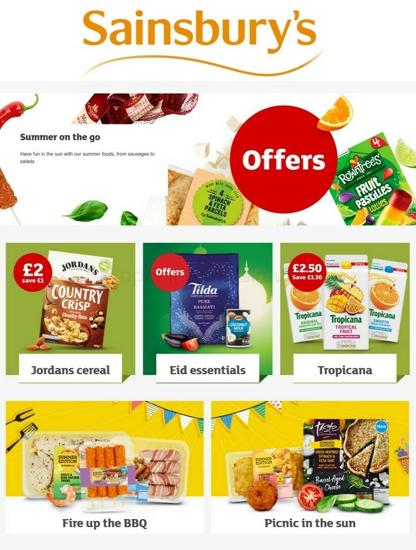 Sainsbury's Offers from 6 May