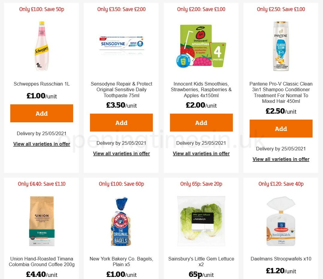 Sainsbury's Offers from 6 May