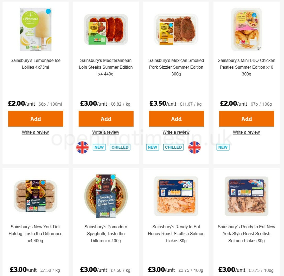 Sainsbury's Offers from 6 May