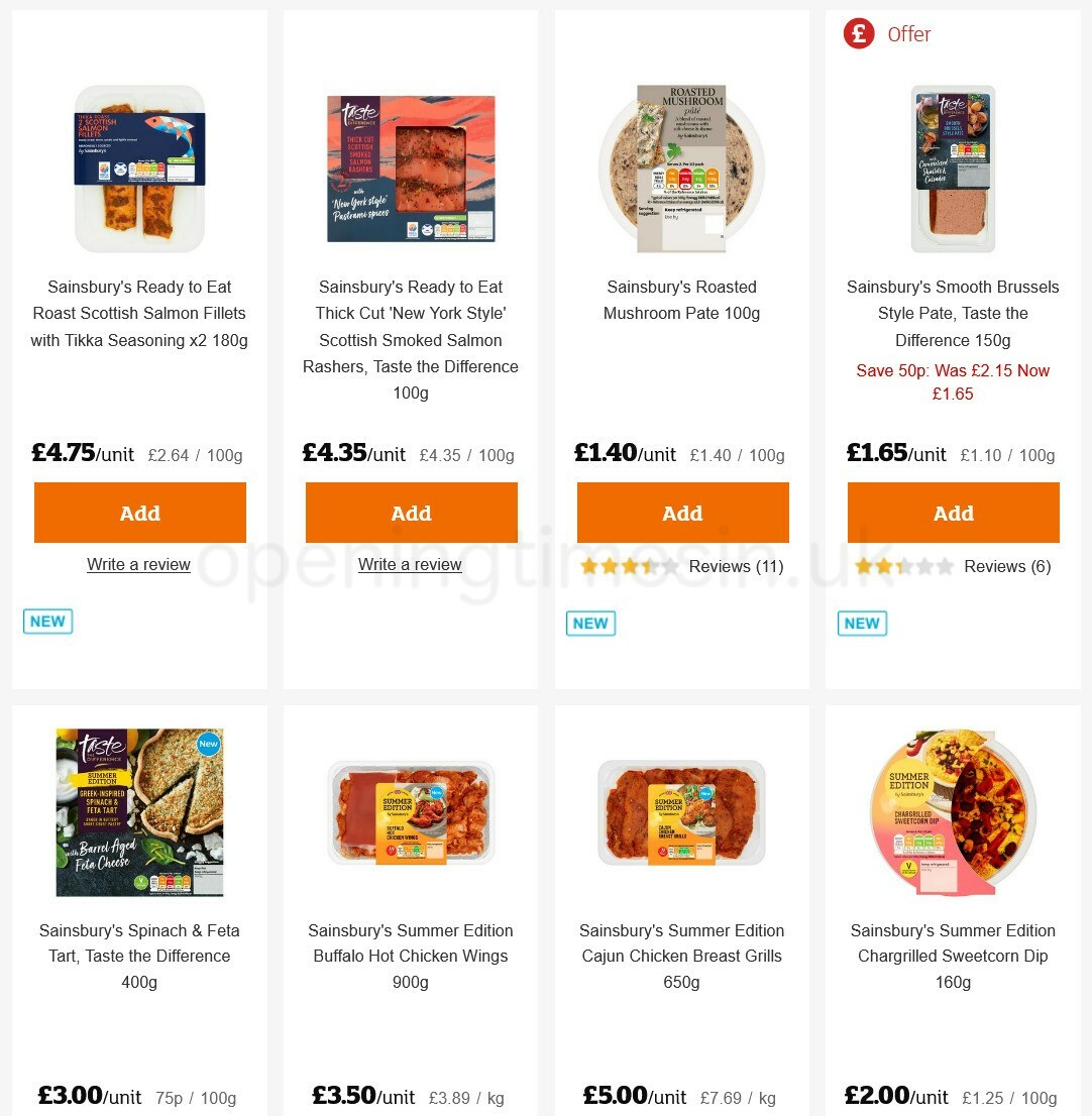 Sainsbury's Offers from 6 May