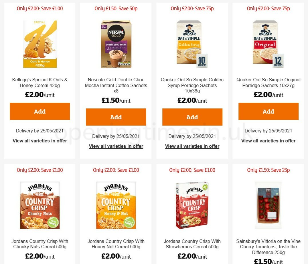Sainsbury's Offers from 6 May