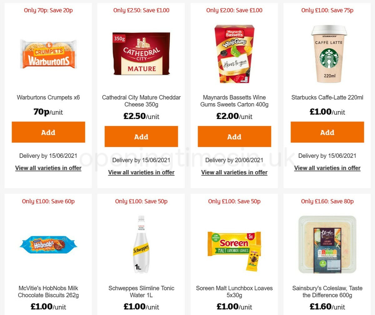 Sainsbury's Offers from 27 May
