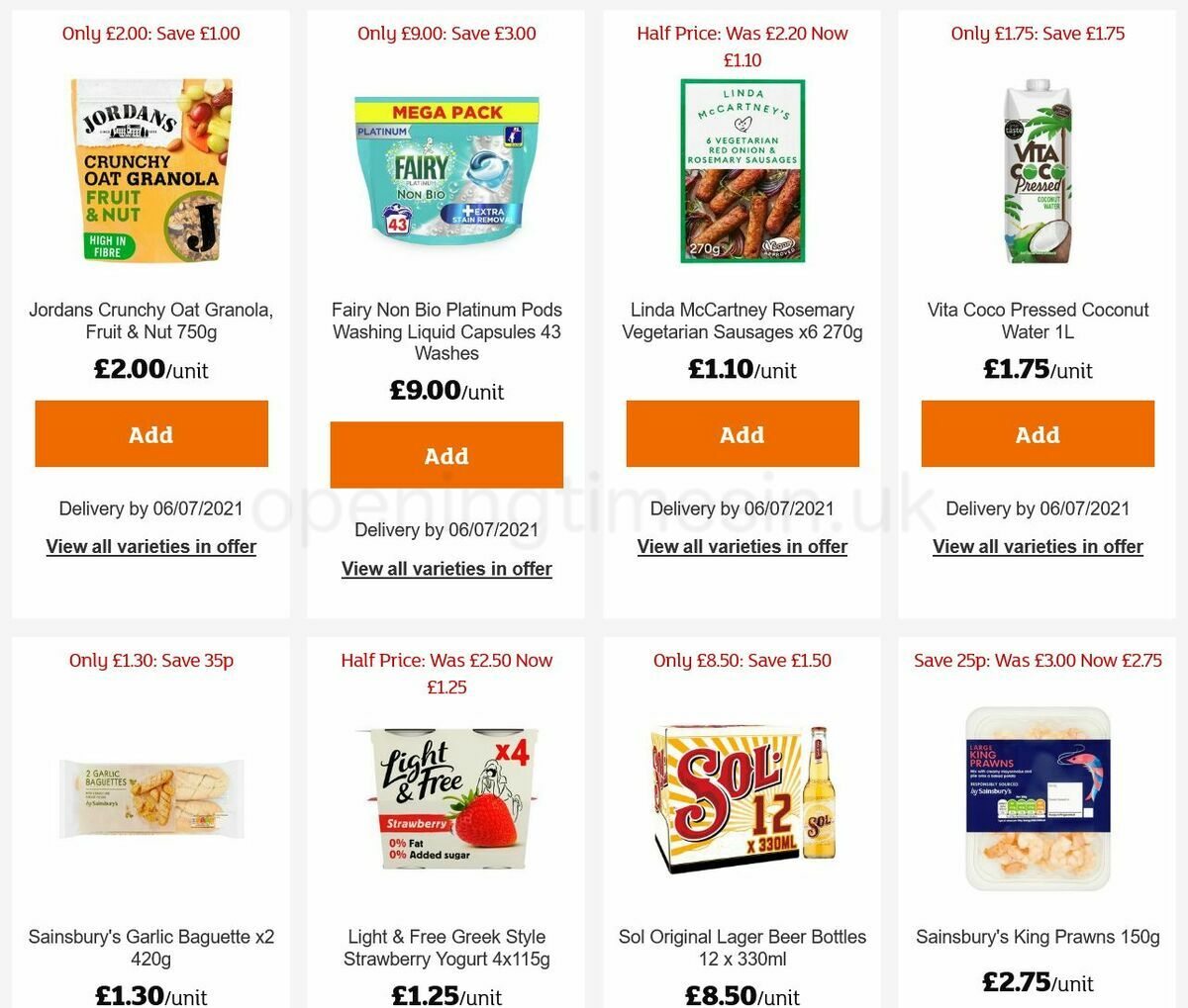 Sainsbury's Offers from 25 June