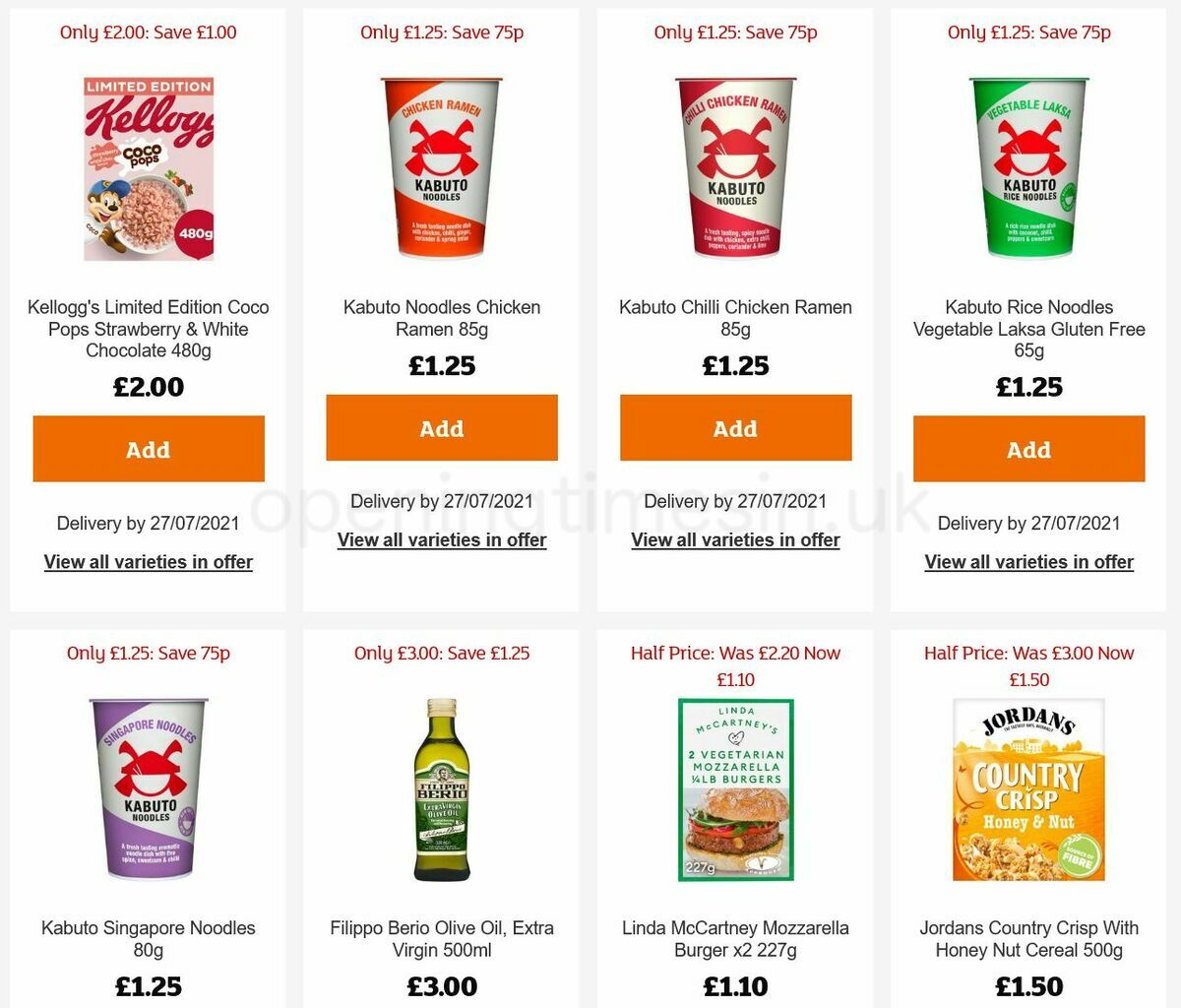Sainsbury's Offers from 16 July