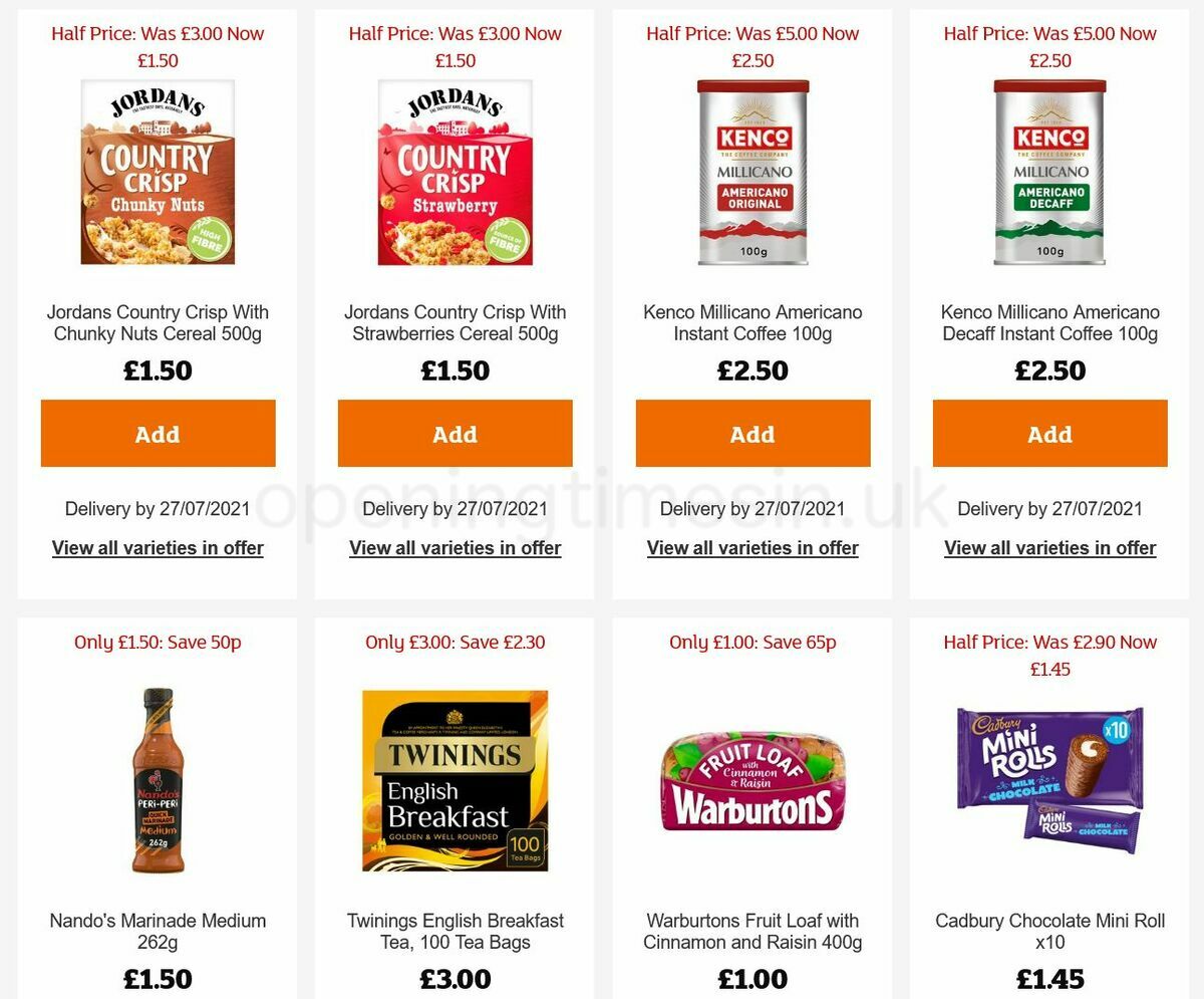 Sainsbury's Offers from 16 July
