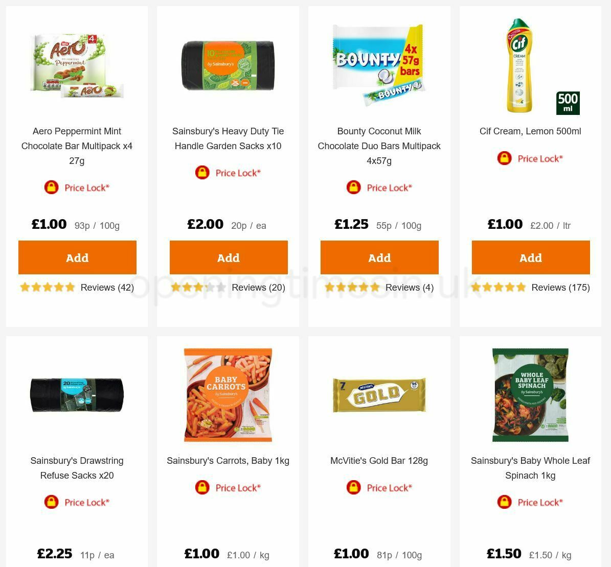 Sainsbury's Offers from 6 August