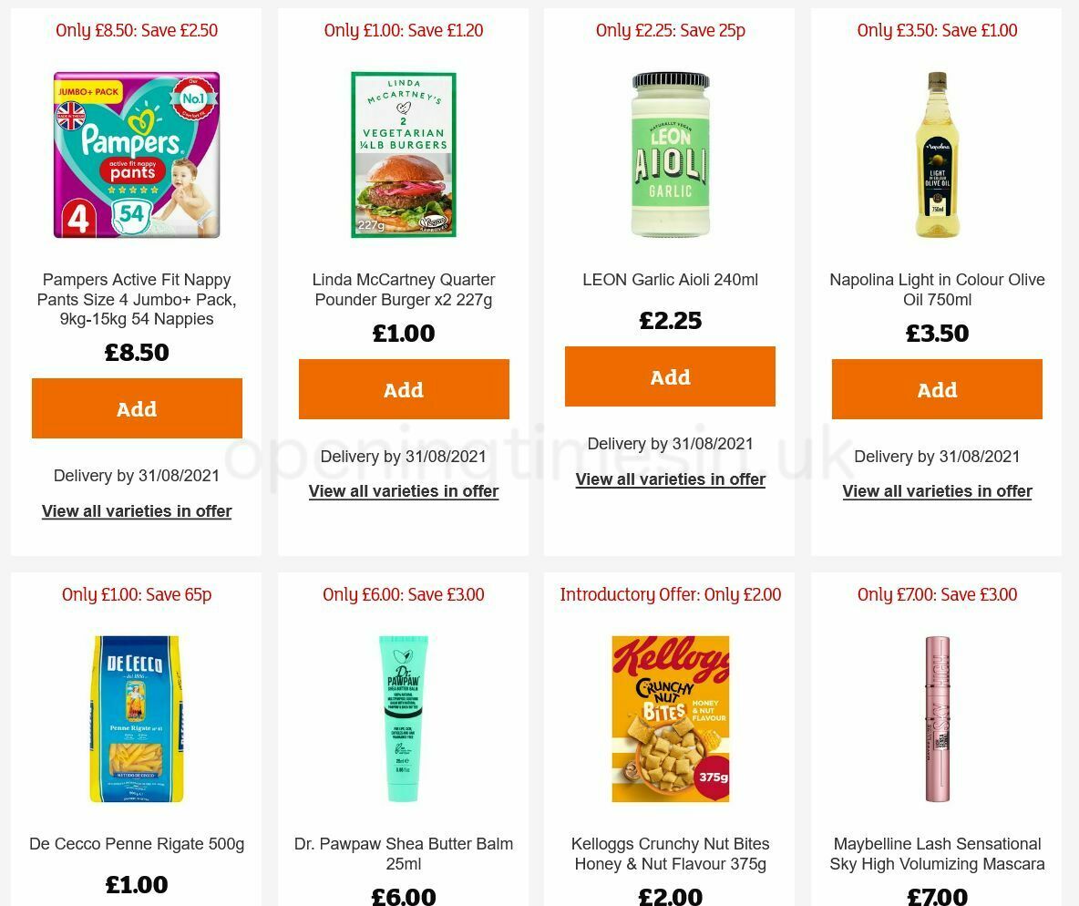 Sainsbury's Offers from 13 August
