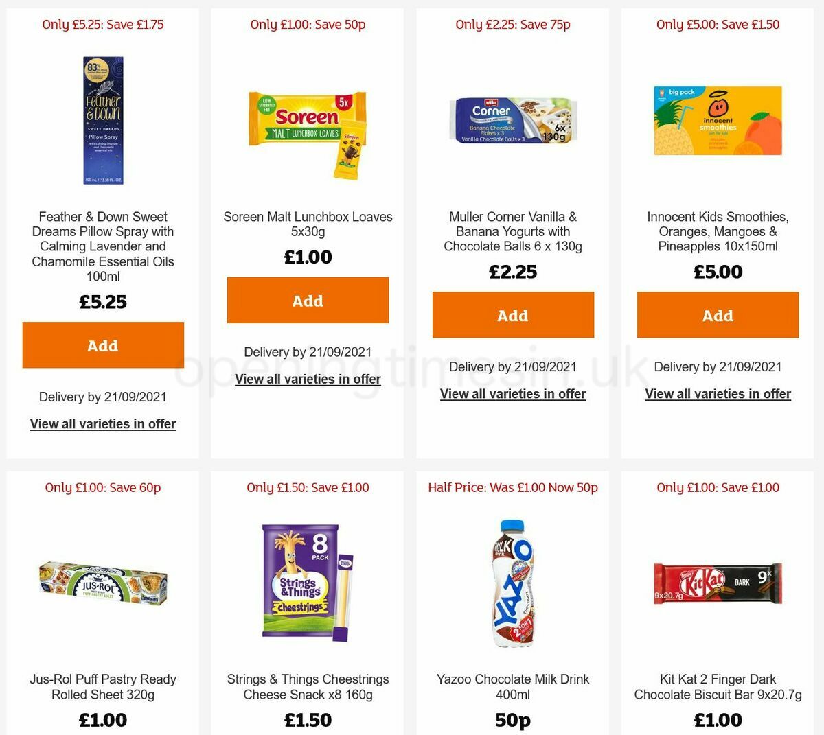Sainsbury's Offers from 2 September