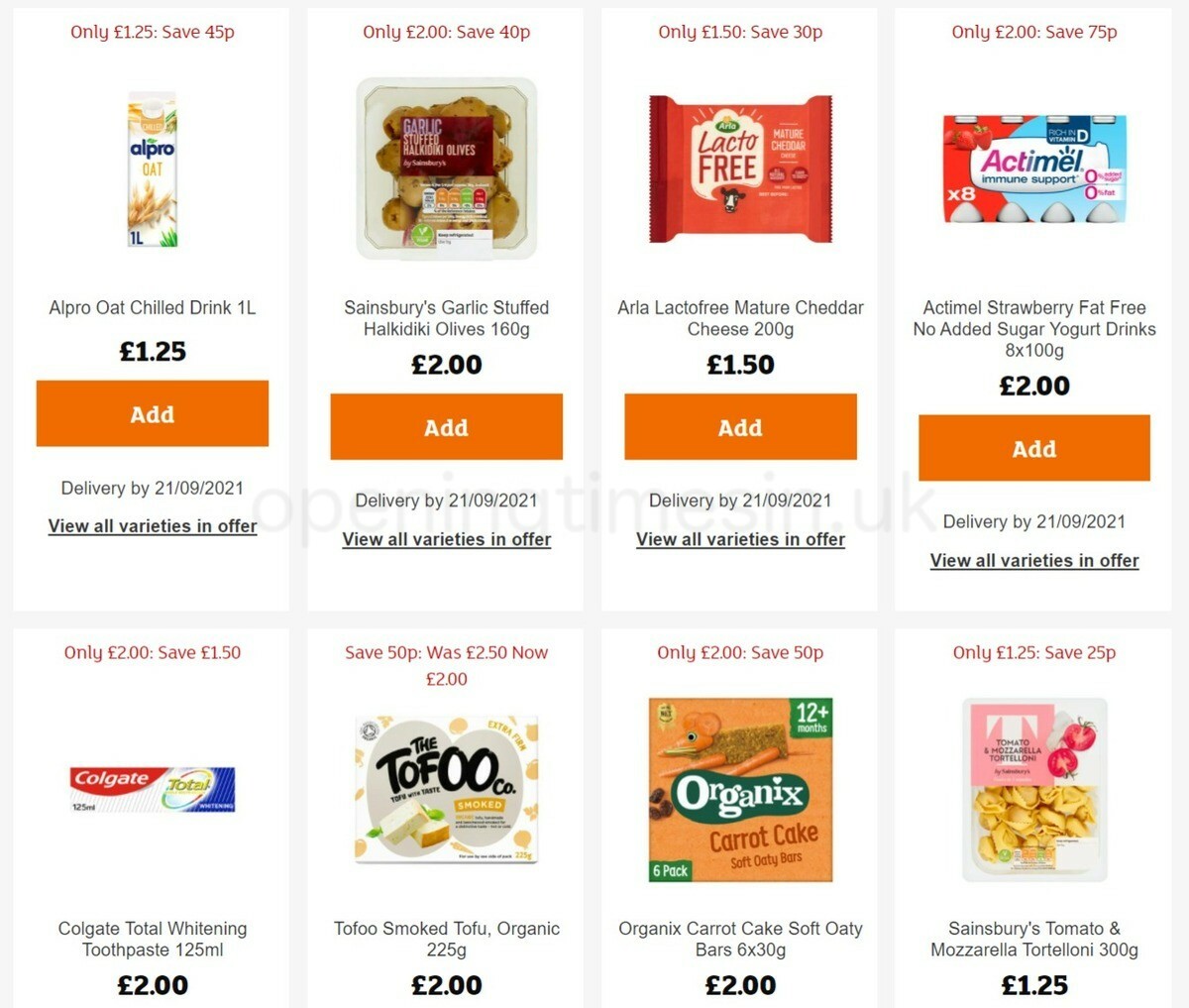 Sainsbury's Offers from 16 September