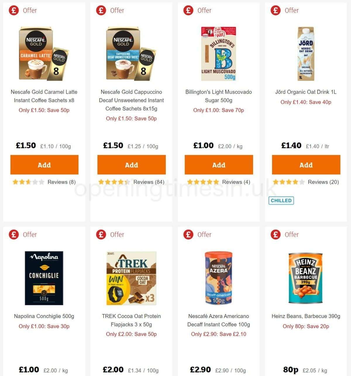 Sainsbury's Offers from 21 October