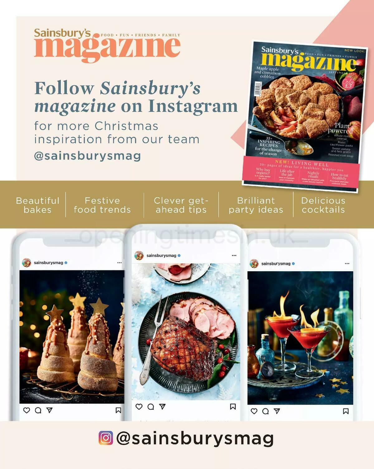 Sainsbury's Christmas Magazine Offers from 25 October