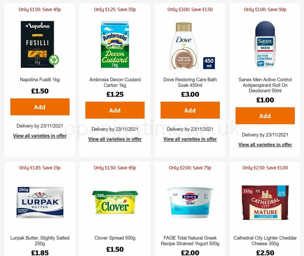 Sainsbury's Offers from 19 November