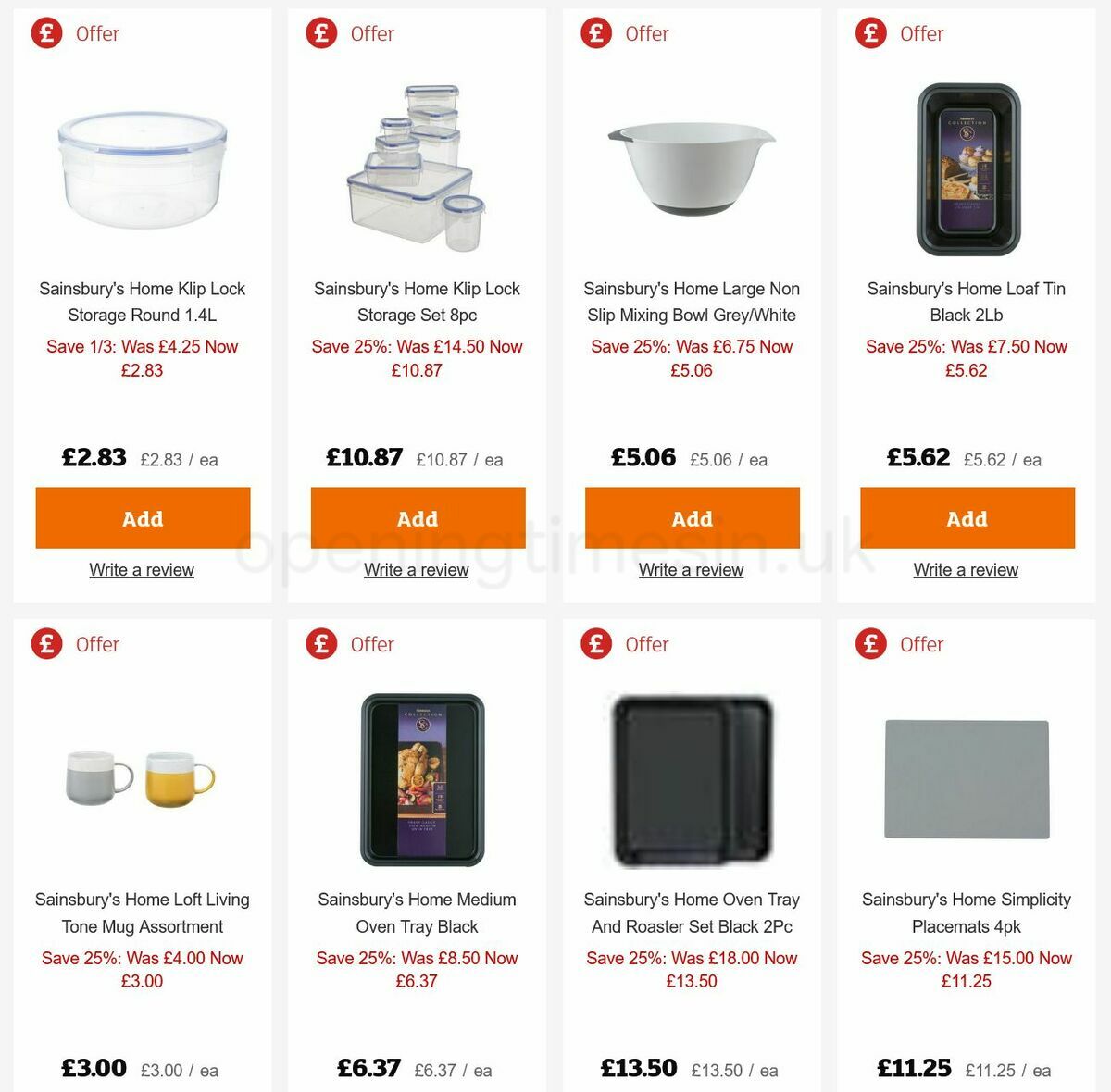 Sainsbury's Offers from 30 December