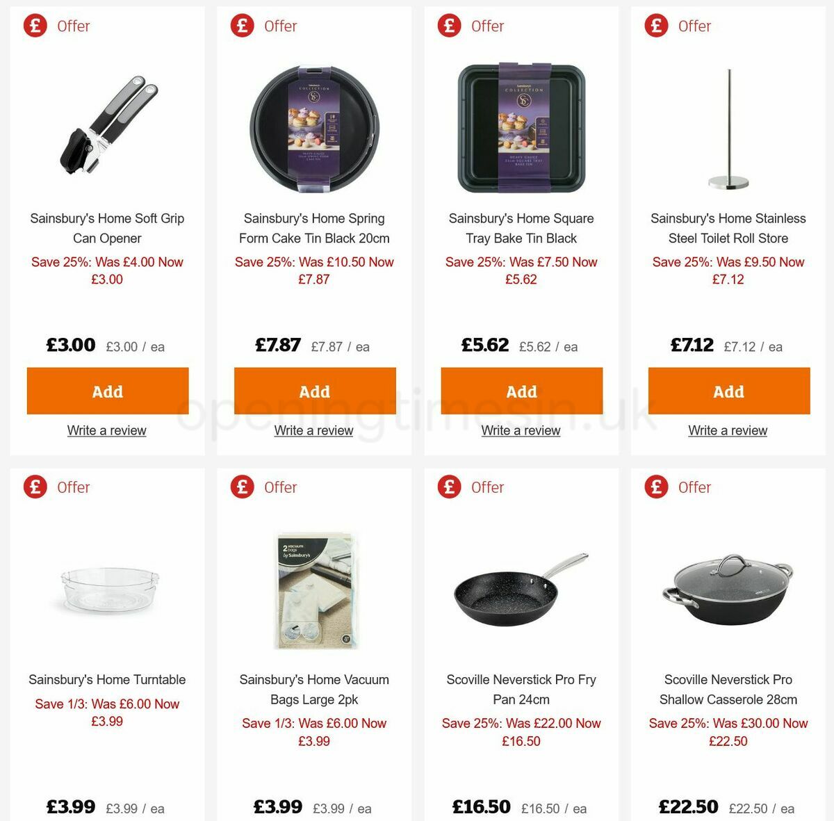 Sainsbury's Offers from 30 December