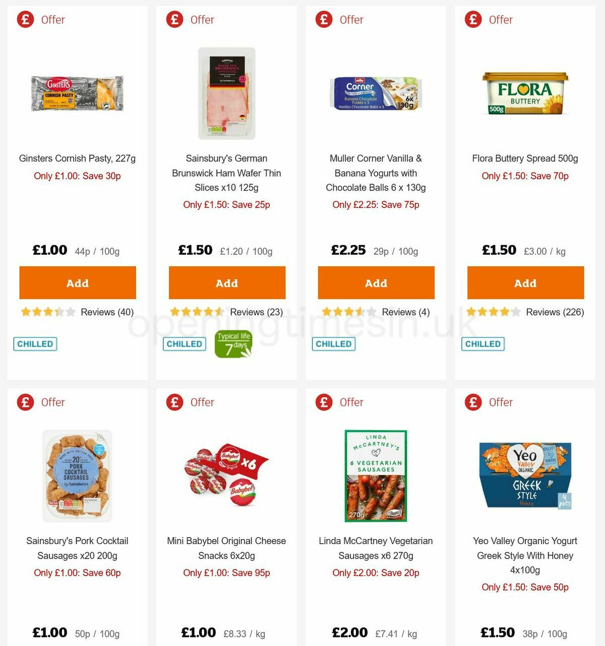 Sainsbury's Offers from 7 January