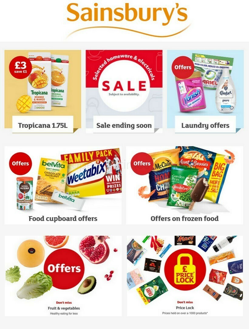 Sainsbury's Offers from January 14