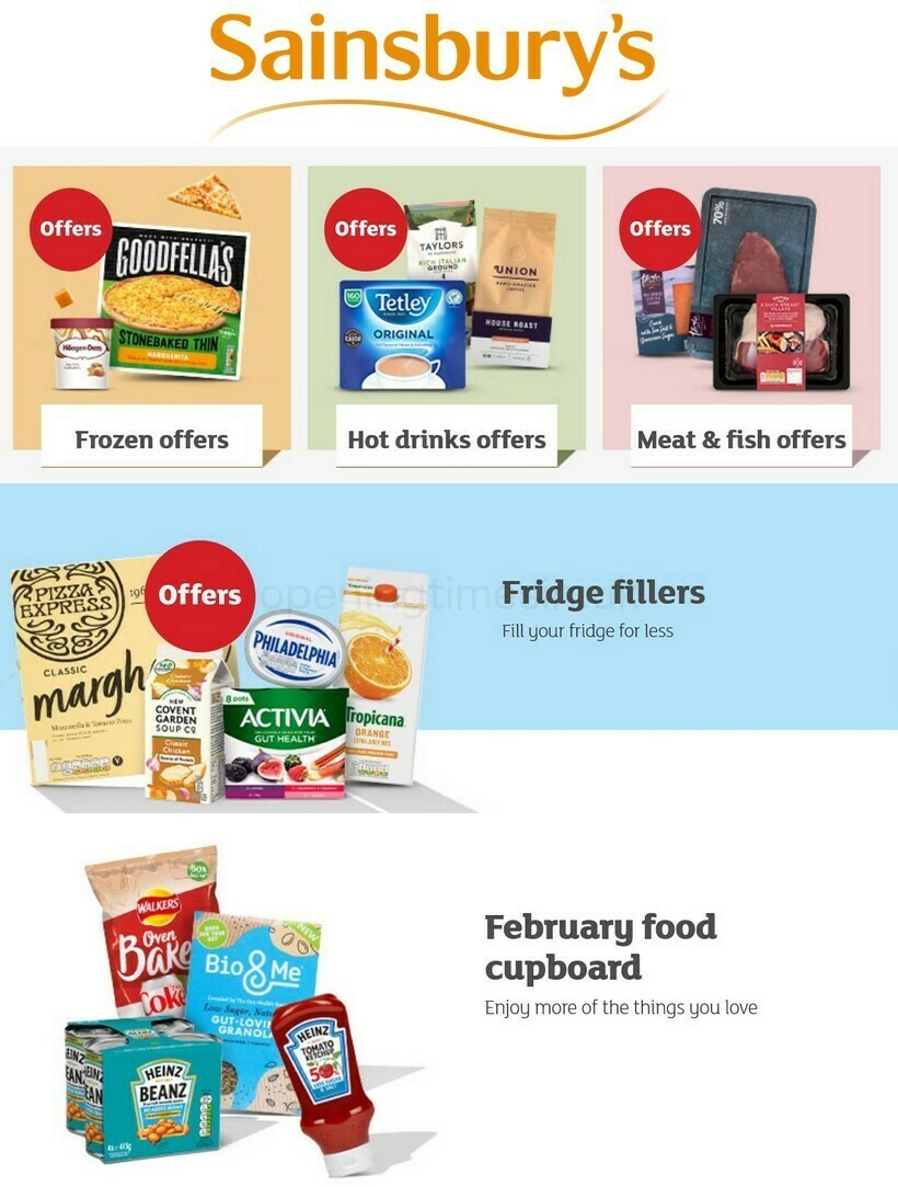 Sainsbury's Offers from 11 February