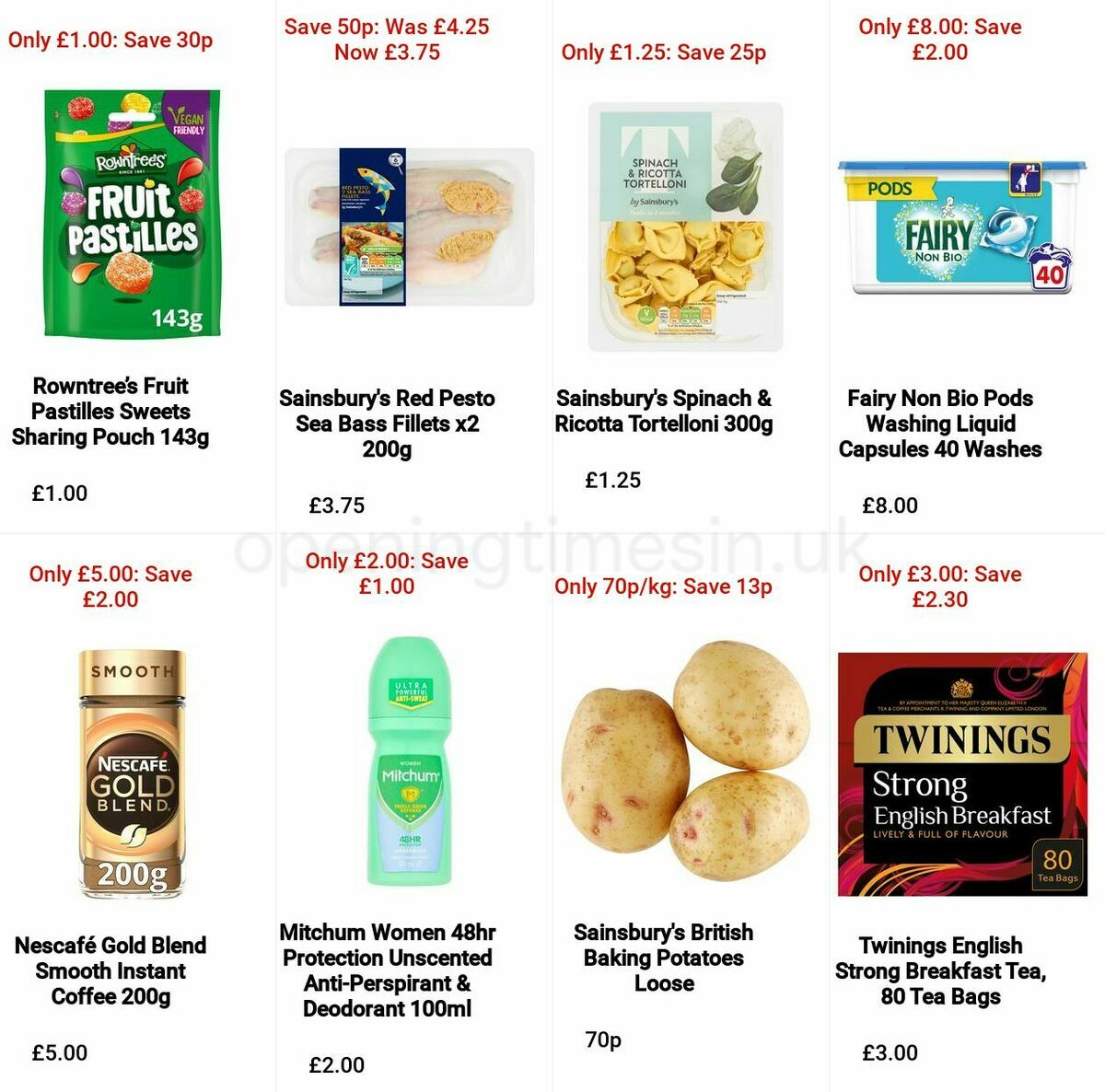 Sainsbury's Offers from 18 March