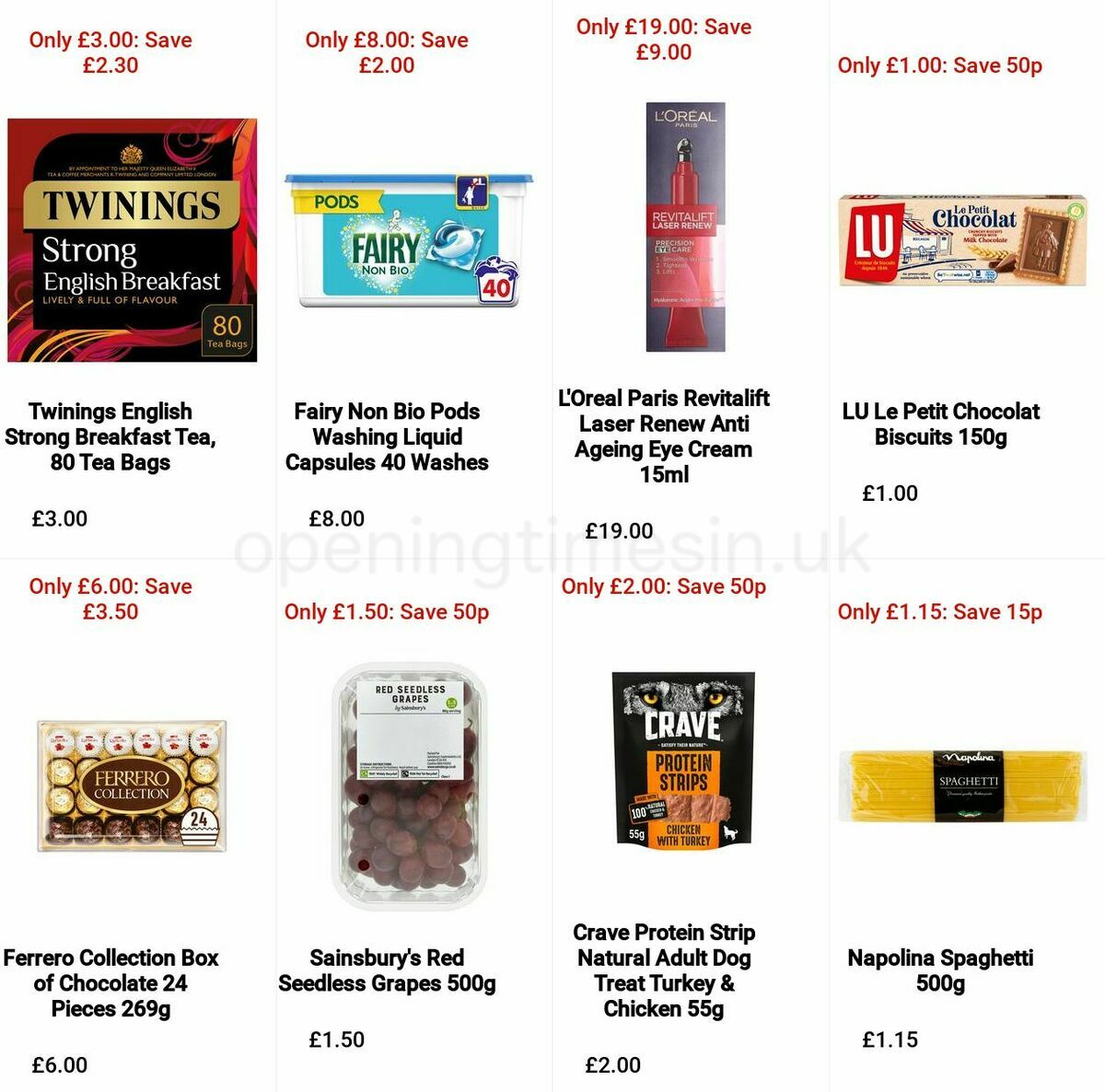 Sainsbury's Offers from 18 March