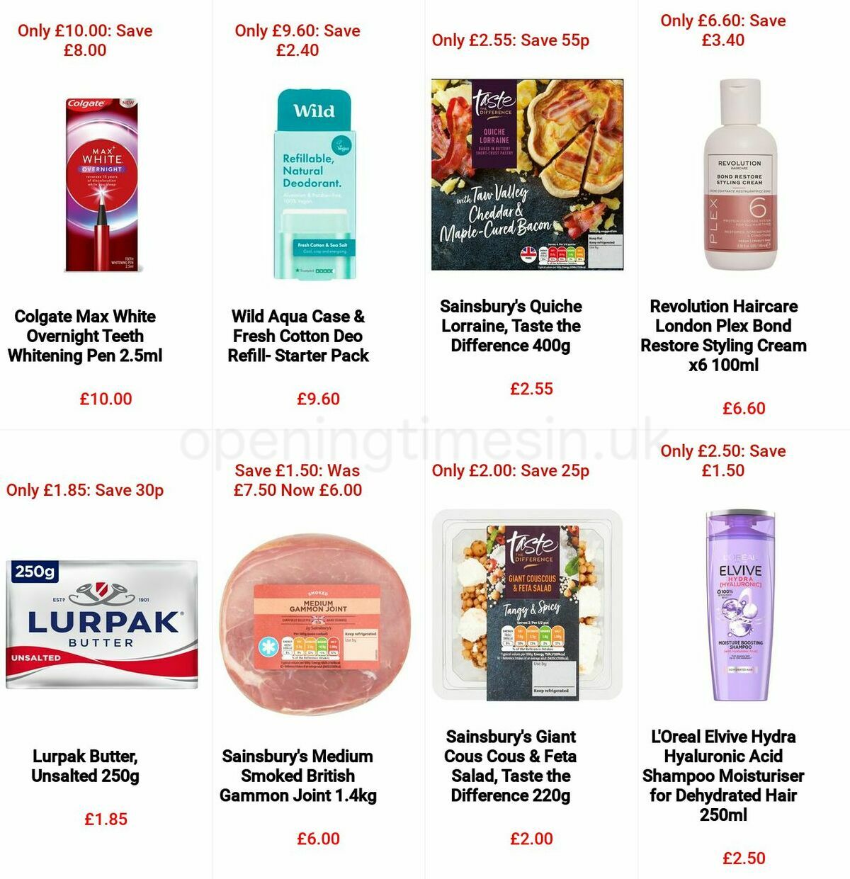 Sainsbury's Offers from 1 April