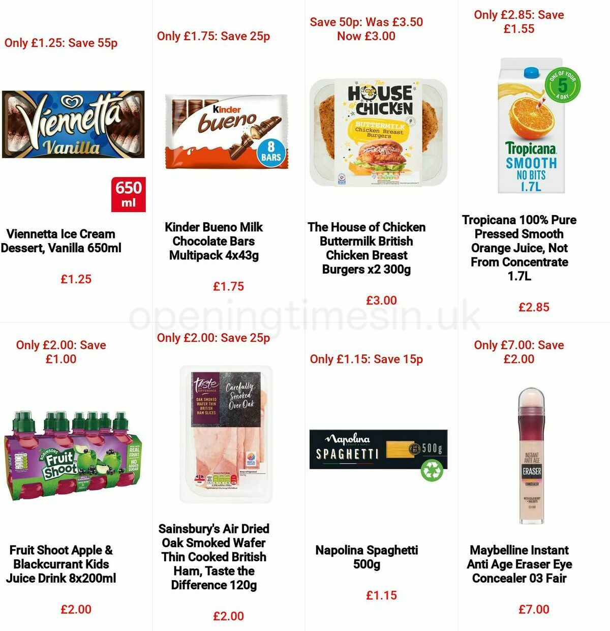 Sainsbury's Offers from 1 April