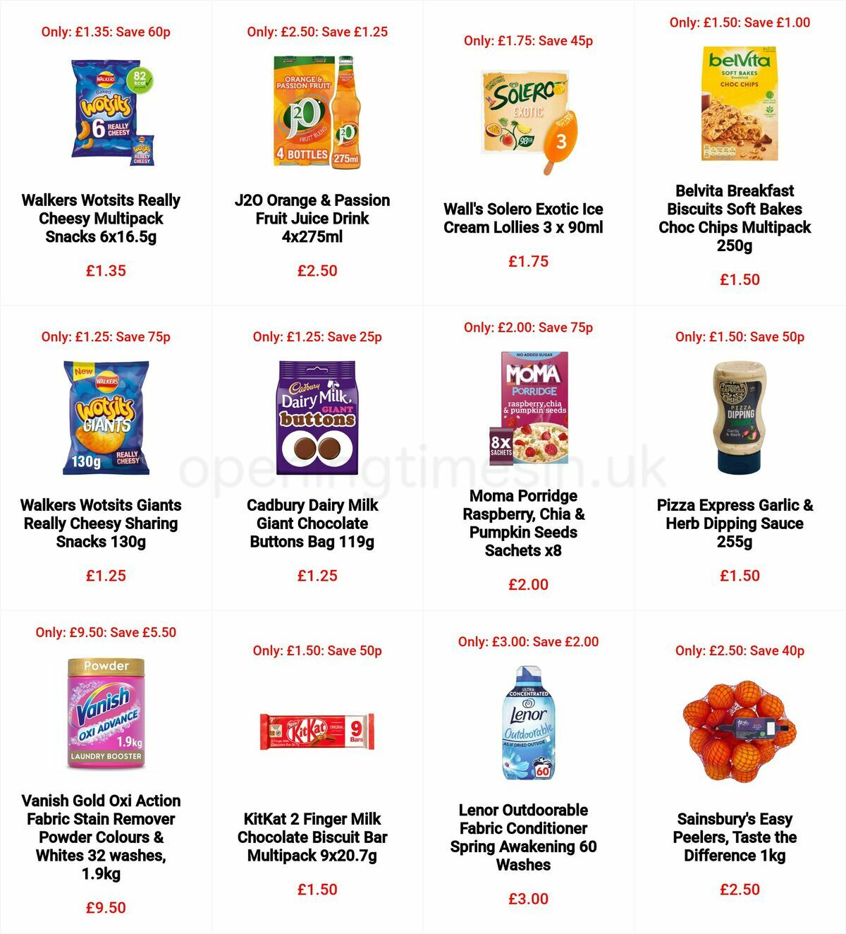 Sainsbury's Offers from 29 April